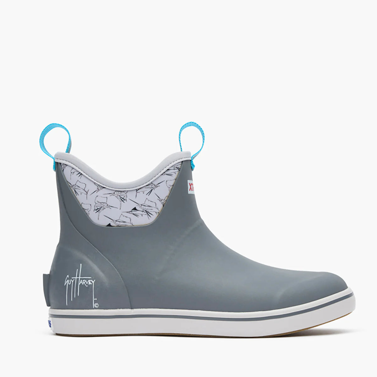 Xtratuf Ankle Deck Boot Men's 7" Waterproof Outdoor Boot - Grey - XMABGHSS 7 / Medium / Grey - Overlook Boots