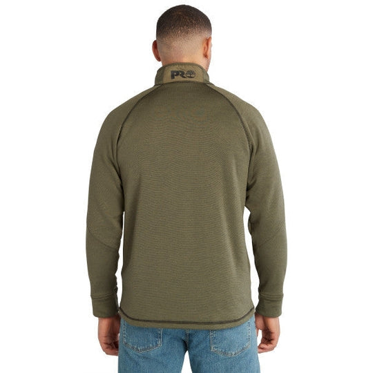 Timberland Pro Reaxion Chamarra de Polar Atlética para Hombre, Zíper de 1/4 - Verde - TB0A55RV369 - Imagen 8