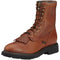Ariat Men's Cascade 8" Soft Toe Lace-Up Work Boot - Sunshine Wildcat - 10002420 6 / Wide / Brown - Overlook Boots
