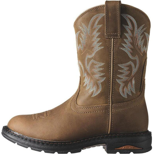 Ariat Women's Tracey 9" Composite Toe Work Boot - Dusted Brown - 10008634 - Overlook Boots