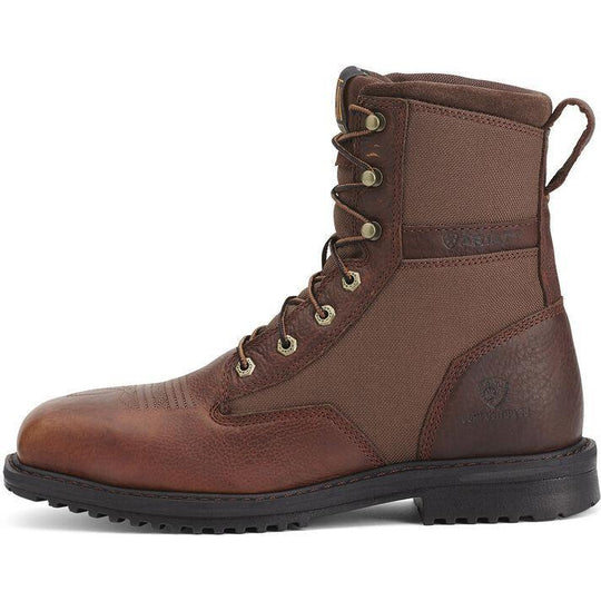 Ariat Men's RigTek 8" Wide Square Composite Toe Work Boot - Oiled Brown - 10012927 - Overlook Boots