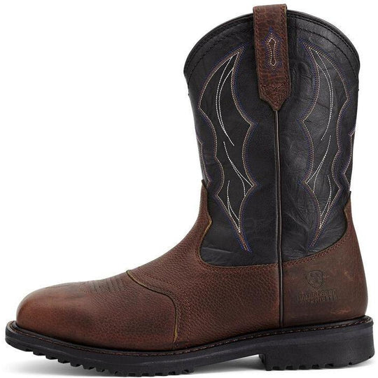 Ariat Men's RigTek 11" Wide Square Composite Toe Waterproof Work Boot - Oiled Brown - 10012932 - Overlook Boots