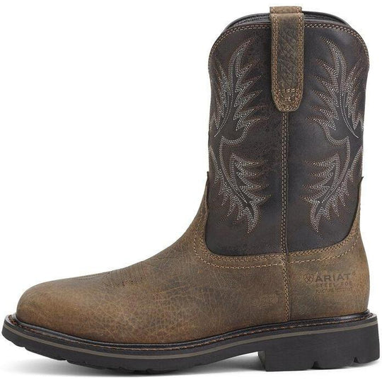 Ariat Men's Sierra Puncture Resistant 10" Steel Toe Work Boot - Earth - 10012948 - Overlook Boots