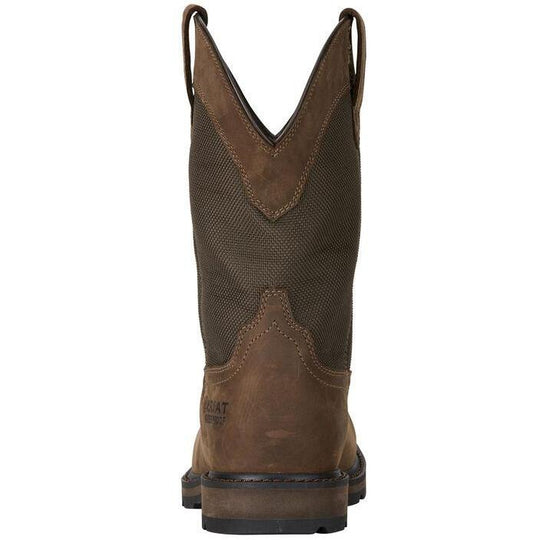 Ariat Men's Groundbreaker 10" Wide Steel Toe Western Work Boot - 10015196  - Overlook Boots