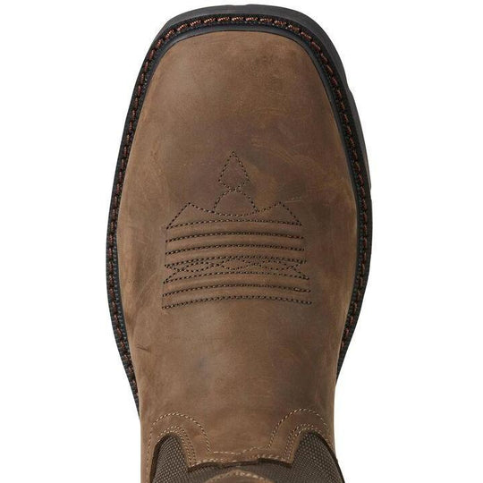 Ariat Men's Groundbreaker 10" Wide Steel Toe Western Work Boot - 10015196  - Overlook Boots