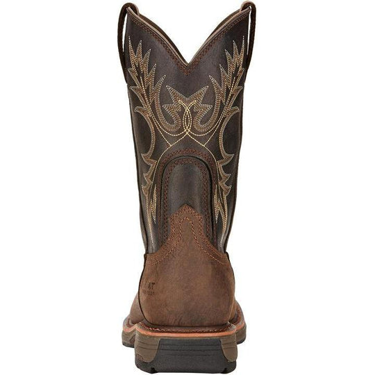 Ariat Men's WorkHog 11" Soft Toe Waterproof Work Boot - Bruin Brown - 10017436 - Overlook Boots