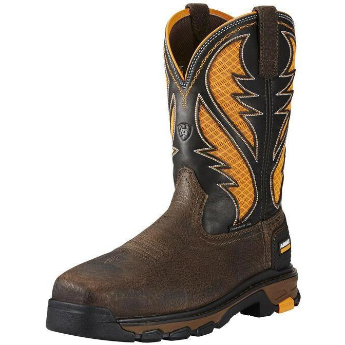Ariat Men's Intrepid VentTEK 11" Composite Toe Work Boot - Cocoa Brown - 10020072 7 / Medium / Brown - Overlook Boots