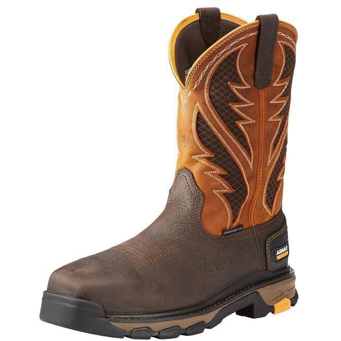 Ariat Men's Intrepid VentTEK 11" Composite Toe Work Boot - Bruin Brown - 10023042 7 / Medium / Brown - Overlook Boots