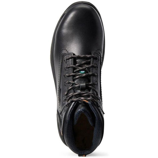 Ariat Men's Turbo H2O CSA 6" Carbon Toe Waterproof Puncture Resistant Work Boot - Black - 10029134 - Overlook Boots