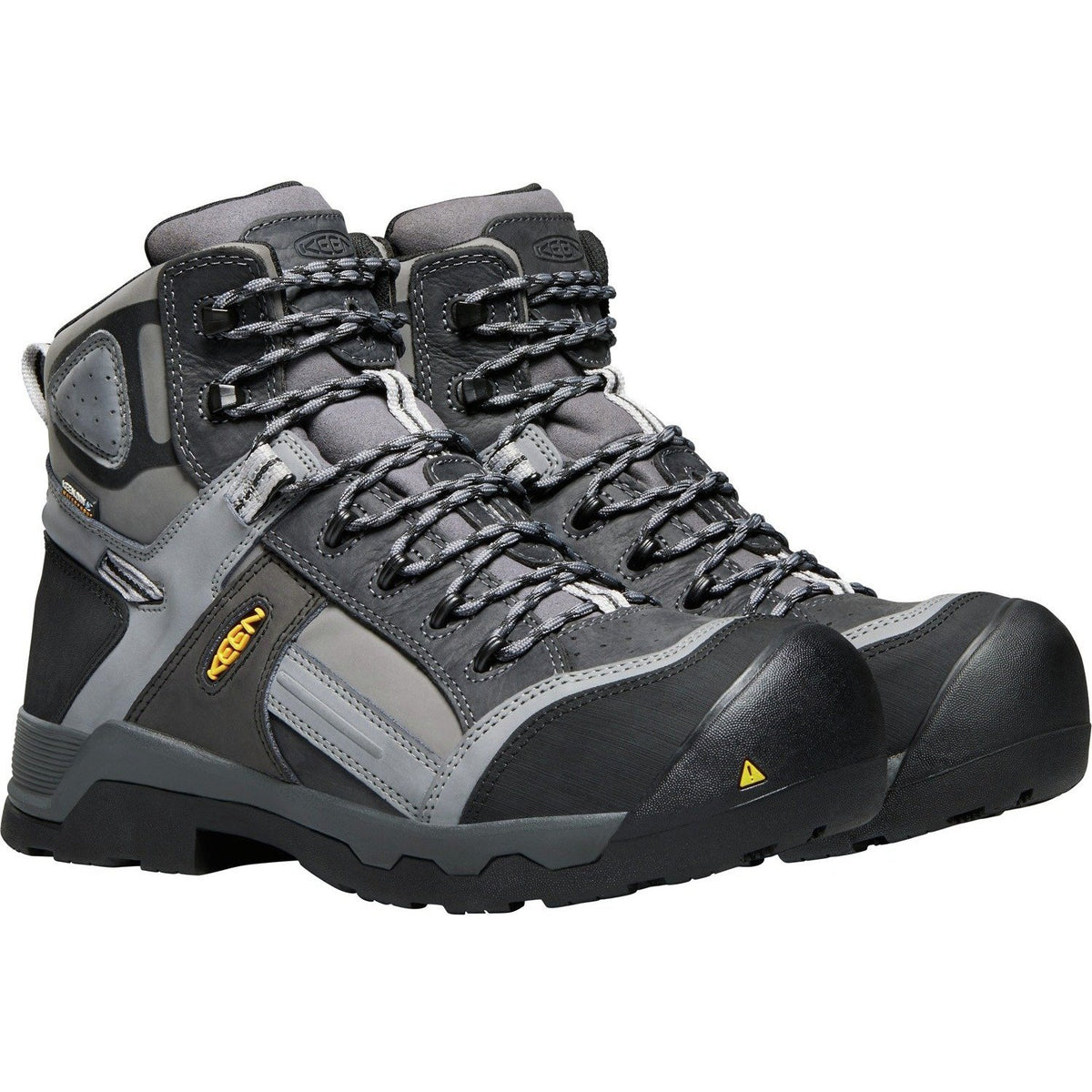 Keen Utility Davenport 6" Mid Composite Toe 400G Insulated Waterproof Work Boot - Magnet / Steel Gray - 1017804 7 / Medium / Gray - Overlook Boots