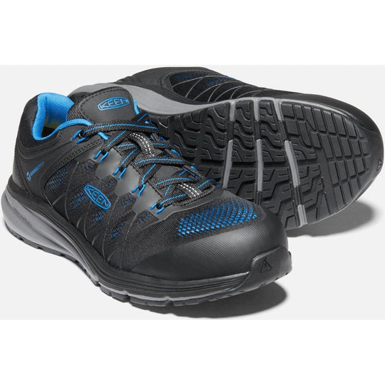 Keen Utility Men's Vista Energy Carbon-Fiber Toe Work Shoe - Brilliant Blue/Black - 1024581 - Overlook Boots