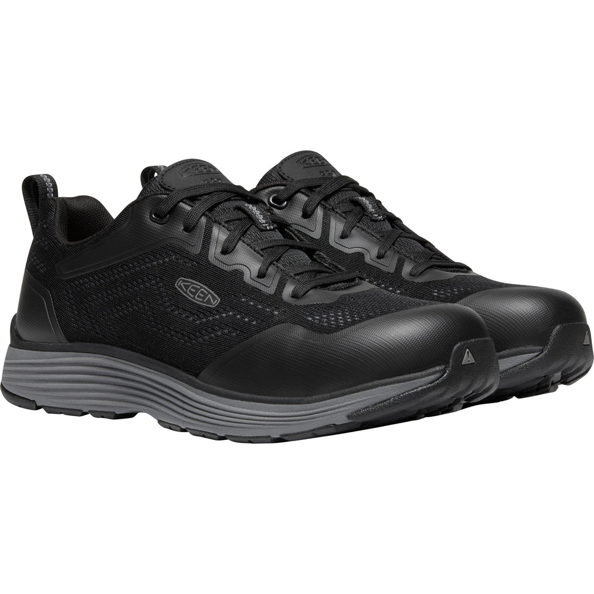 Keen Utility Men's Sparta II Electrostatic Dissipative Alum Toe Work Shoe - Black - 1025637 7 / Medium / Grey - Overlook Boots