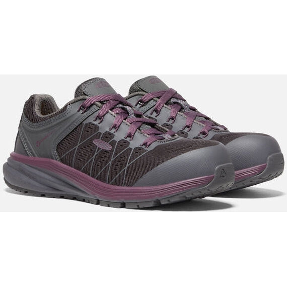 Keen Utility Women's Vista Energy ESD Carbon Fiber Toe Work Shoe - Magnet/Prune Purple - 1026985 5 / Medium / Purple - Overlook Boots