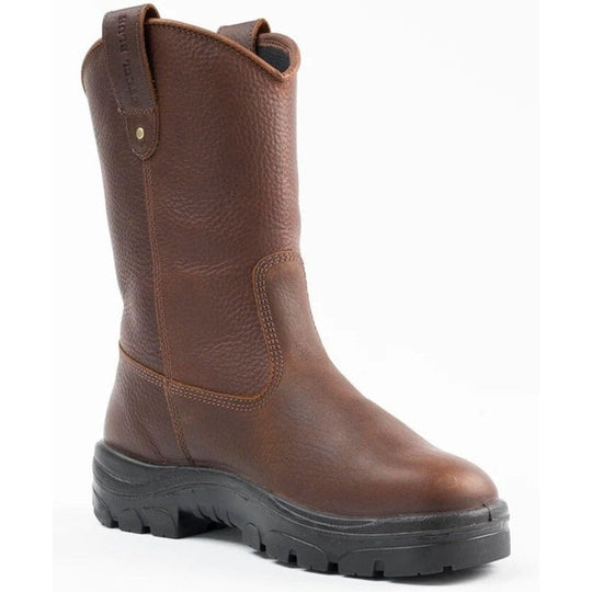 Steel Blue Men's Heeler 10" Waterproof Steel Toe Wellington Work Boot - Oak - 812915 - Overlook Boots