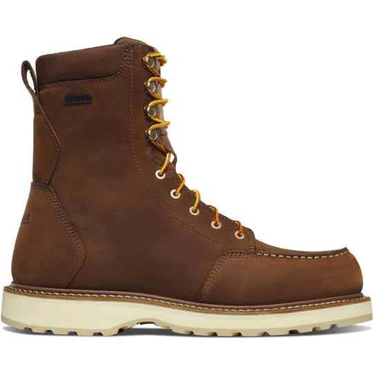 Danner Men's Cedar River 8" Waterproof Plain Moc Toe Work Boot - Brown - 14302 7 / Medium / Brown - Overlook Boots