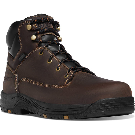 Danner Men's Caliper 6" Soft Toe Waterproof Work Boot - Brown - 19452 7 / Medium / Brown - Overlook Boots