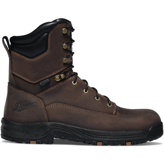 Danner Men's Caliper 8" Aluminum Toe Waterproof Lace Up Work Boot - Brown - 19459 7 / Medium / Brown - Overlook Boots
