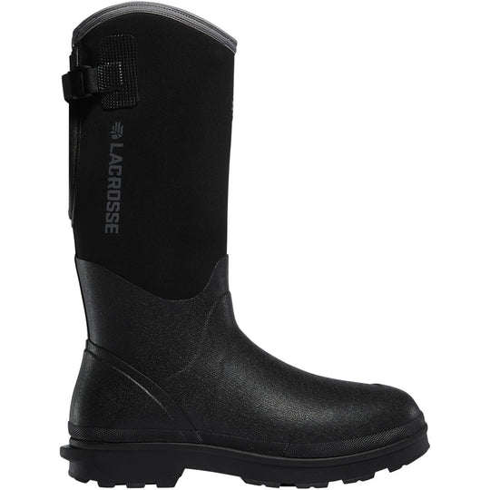 LaCrosse Men's Alpha Range 14" Composite Toe Waterproof Rubber Work Boot - Black - 248311 7 / Black - Overlook Boots