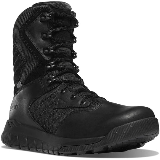 Danner Men's Instinct tactical 8" Waterproof Side Zipper Work Boot- Black - 25331 6 / Medium / Black - Overlook Boots