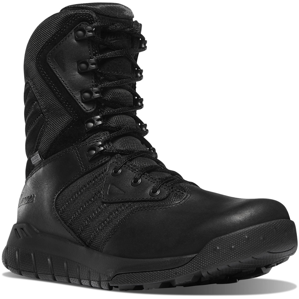 Danner Men's Instinct tactical 8" Waterproof Side Zipper Work Boot- Black - 25331 6 / Medium / Black - Overlook Boots