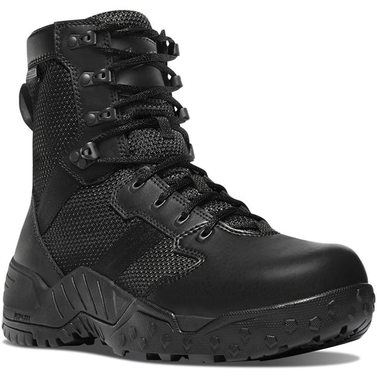 Danner Men's Scorch 8" Waterproof Side Zipper Duty Boot - Black - 25733 6 / Medium / Black - Overlook Boots