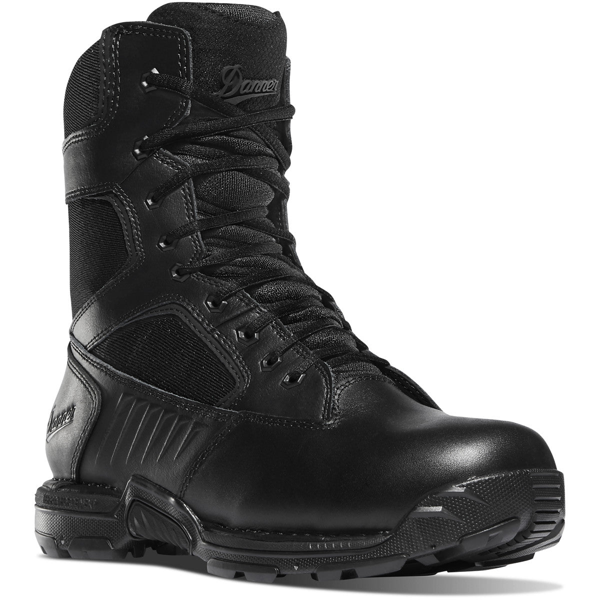 Danner Men's Striker Bolt 8" Side Zipper Waterproof Duty Boot - Black - 26634 6 / Medium / Black - Overlook Boots