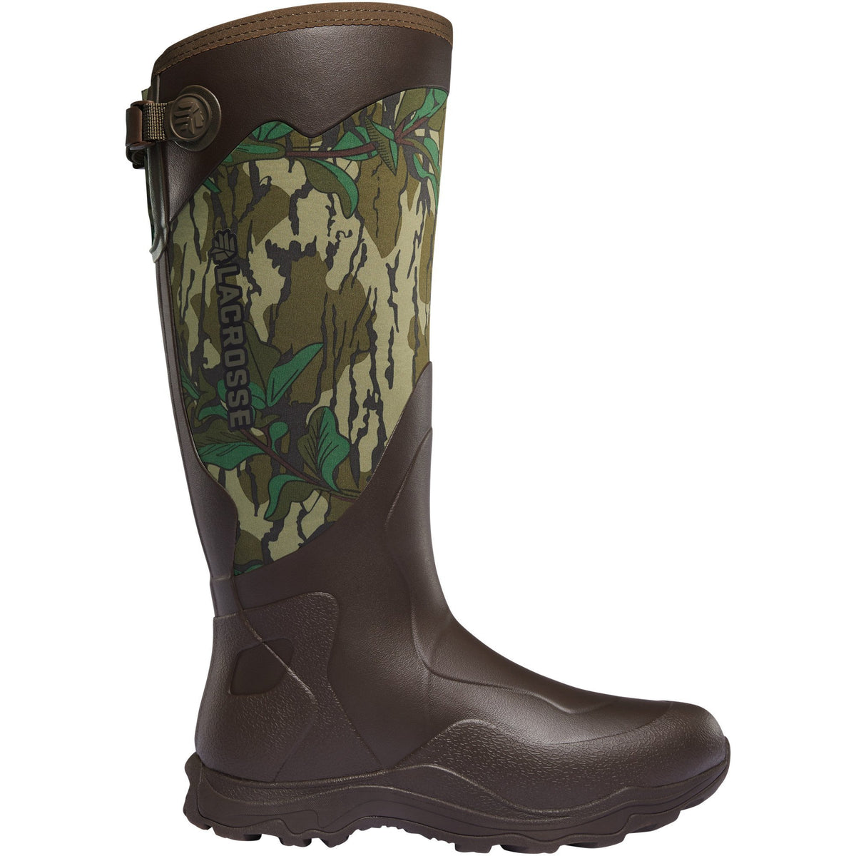 LaCrosse Men's Alpha Agility 17" Soft Toe Waterproof Rubber Hunt Boot - Mossy Oak Green Leaf - 339073 6 / Mossy Oak Green Leaf - Overlook Boots