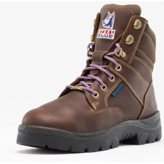 Steel Blue Women's Southern Cross Side Zipper 6" Waterproof Steel Toe MG Work Boot - 892853 - Overlook Boots