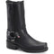 Double H Men's Barry 10" Square Toe USA Made Harness Boot- Black- 4008 5 / Medium / Black - Overlook Boots