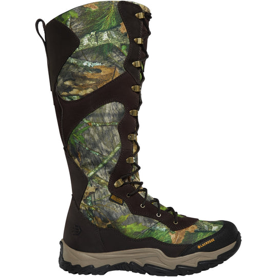 LaCrosse Men's Venom II 18" Waterproof Side Zipper Snake Hunt Boot - NWTF Mossy Oak Obsession - 501000 5 / Medium / Mossy Oak - Overlook Boots