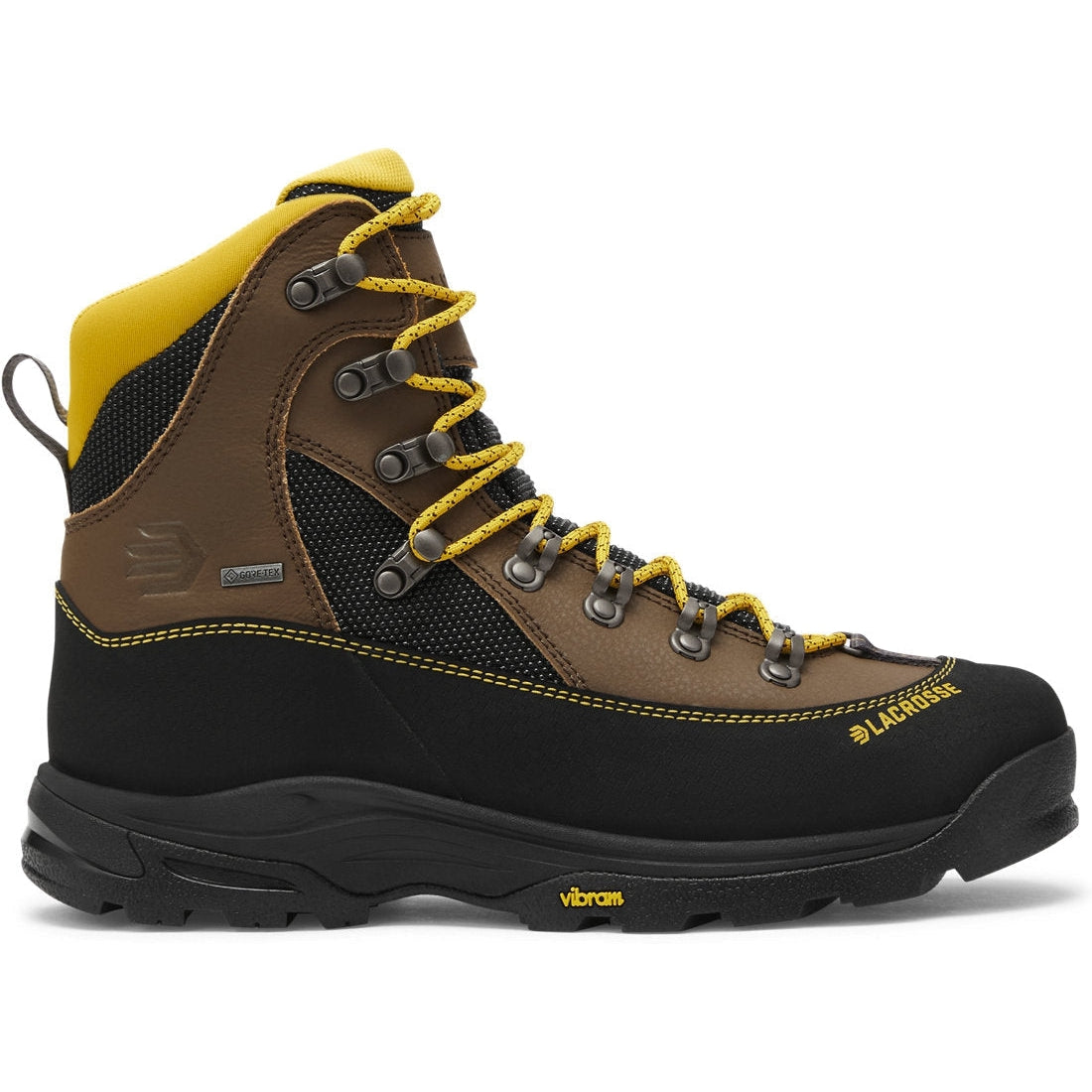 LaCrosse Men's Ursa MS 7" Waterproof Lace Up Work Boot - Brown/Gold - 533611 7 / Medium / Brown/Gold - Overlook Boots