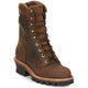 Chippewa Men's Super Dna 9" Plain Toe Waterproof Lace Up Work Boot -Brown- 59406 8 / Wide / Brown - Overlook Boots