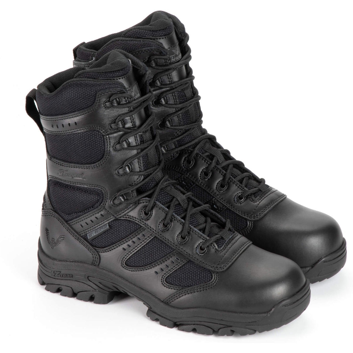 Thorogood Men's The Deuce 8" Waterproof Side Zipper Composite Toe Duty Boot - 804-6191 7 / Medium / Black - Overlook Boots