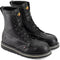 Thorogood Men's American Heritage Midnight 8" Steel Toe USA Made Wedge Work Boot - 804-6208 7 / Medium / Black - Overlook Boots