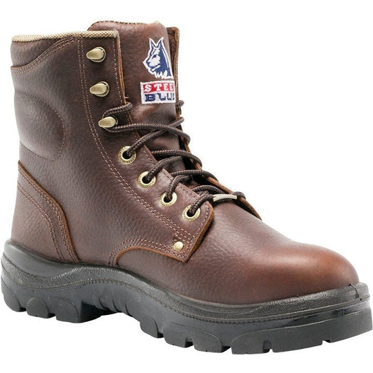Steel Blue Men's Argyle 6" Steel Toe Work Boot - Brown - 812952 7 / Medium / Brown - Overlook Boots