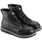 Thorogood Men's American Heritage Midnight 6" Soft Toe USA Made Wedge Work Boot - 814-6206 8 / Medium / Black - Overlook Boots