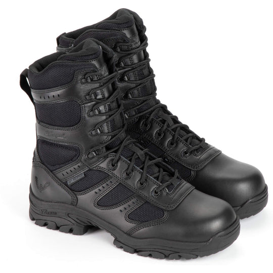 Thorogood The Deuce Bota de Servicio para Hombre, 8 Pulgadas, Impermeable, Cierre Lateral - Negro - 834-6219