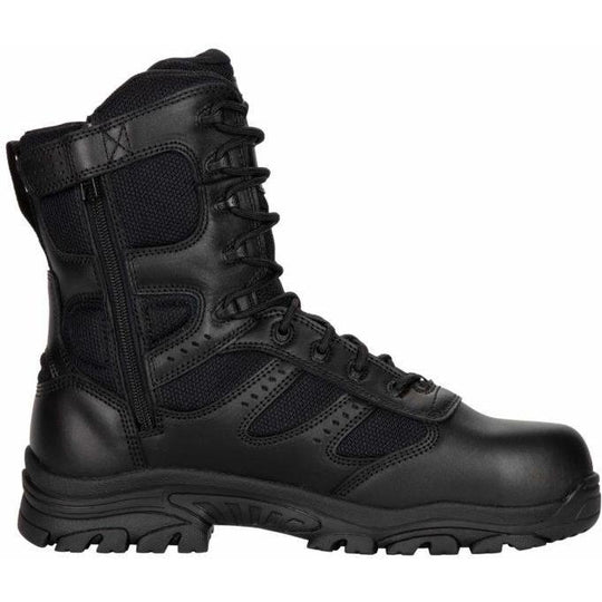 Thorogood The Deuce Bota de Servicio para Hombre, 8 Pulgadas, Impermeable, Cierre Lateral - Negro - 834-6219 - Imagen 4