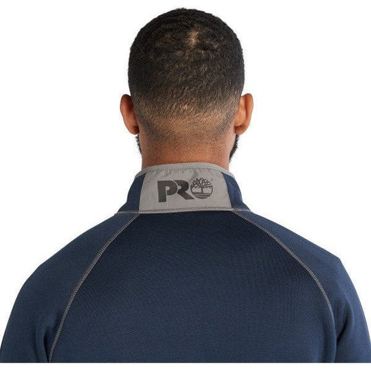 Timberland Pro Reaxion Chamarra Polar para Hombre, Cierre de 1/4, Corte Atlético - Azul Marino - TB0A55RV440 - Imagen 4