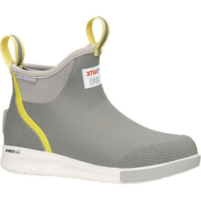 Xtratuf Women's Ankle 6" Waterproof Slip Resistant Deck Sport Boot -Grey- ADSW108 7 / Grey / Medium - Overlook Boots