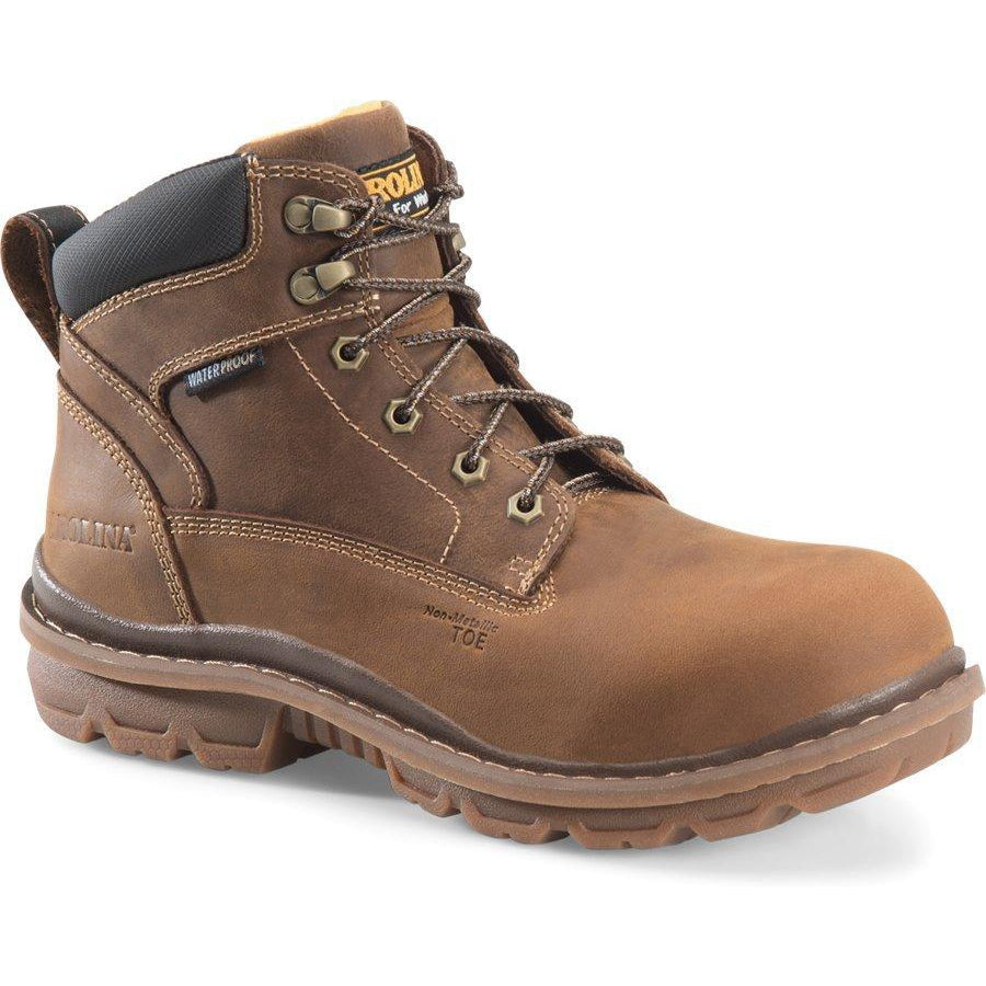 Carolina Men's Dormite 6" Composite Toe Waterproof Work Boot - Dark Brown - CA3558 8 / Medium / Dark Brown - Overlook Boots