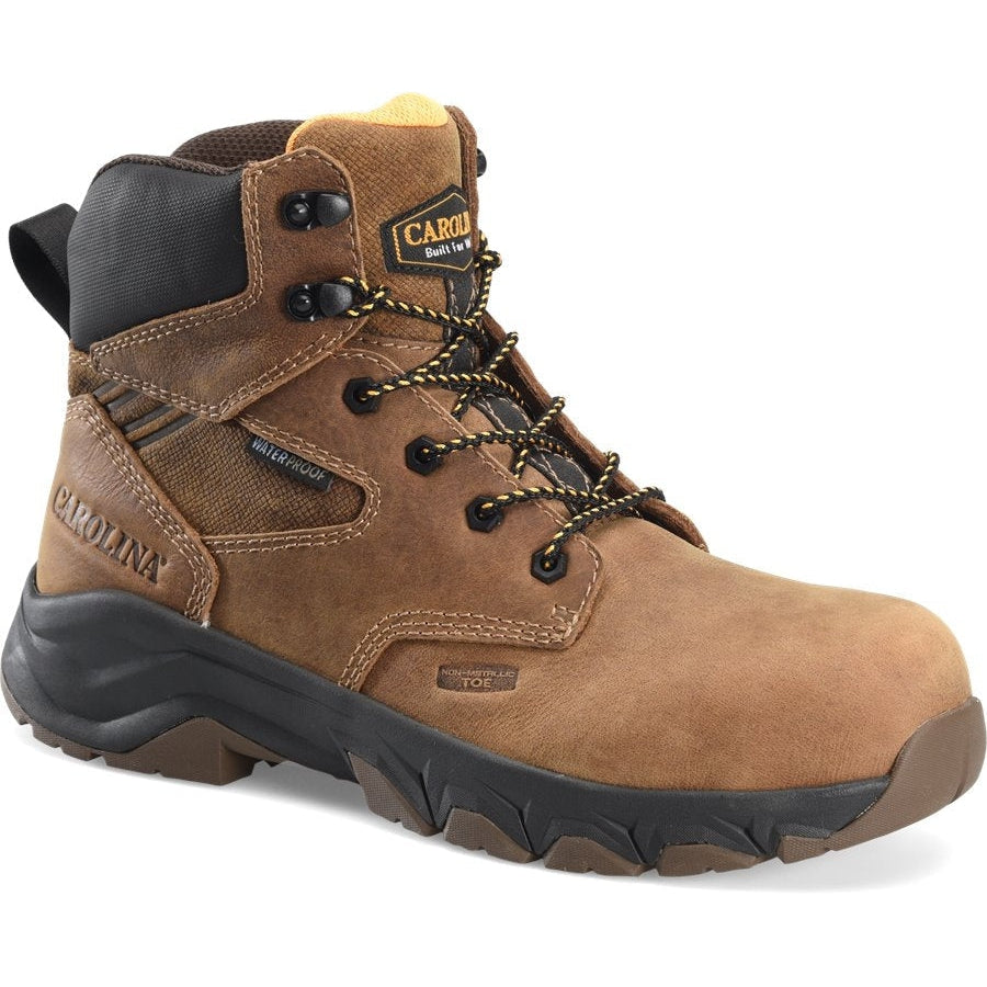 Carolina Men's Subframe 6" Waterproof Composite Toe Work Boot -Brown- CA5551 8 / Medium / Brown - Overlook Boots