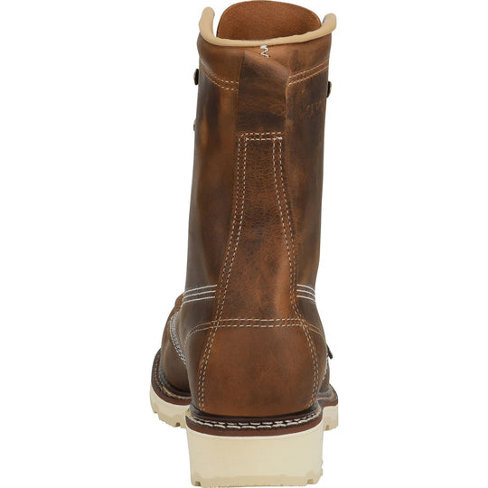 Carolina Men's Ferric 8" Soft Toe USA Made Moc Toe Work Boot - Brown - CA7016  - Overlook Boots