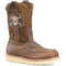 Carolina Men's Flatiron Wellington 10" Moc-Toe Casual Work Boot -Brown- CA7044 8 / Medium / Brown - Overlook Boots