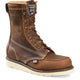Carolina Men's Domestic 8" Soft Toe Moc Toe Wedge Work Boot - Brown - CA8012 8 / Medium / Brown - Overlook Boots