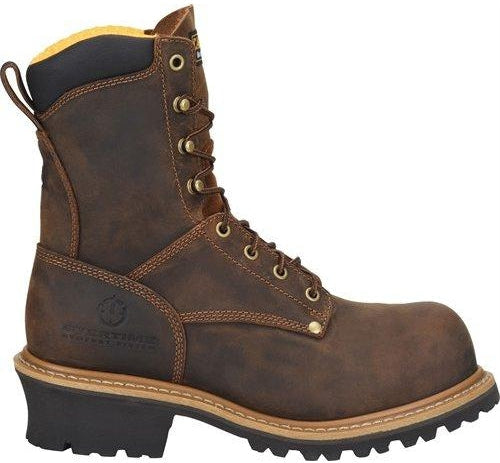 Carolina Men's Poplar 8" Soft Toe Unlined Logger Work Boot - Brown - CA9053 - Overlook Boots