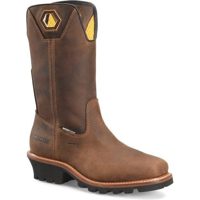 Carolina Men's Coppice 12" Composite Toe Waterproof Logger Work Boot- Brown- CA9833 8 / Medium / Brown - Overlook Boots