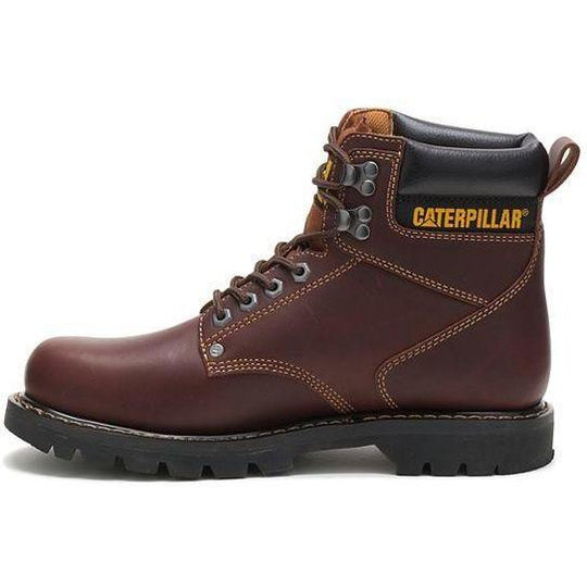 CAT Men's Second Shift 6" Slip Resistant Work Boot - Brown - P72365 - Overlook Boots