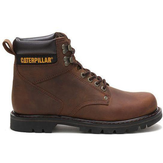 CAT Men's Second Shift 6" Work Boot - Dark Brown - P72593  - Overlook Boots