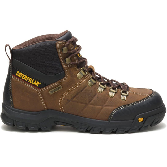 CAT Men's Threshold Waterproof Soft Toe Work Boot - Real Brown - P74128 6 / Medium / Brown - Overlook Boots